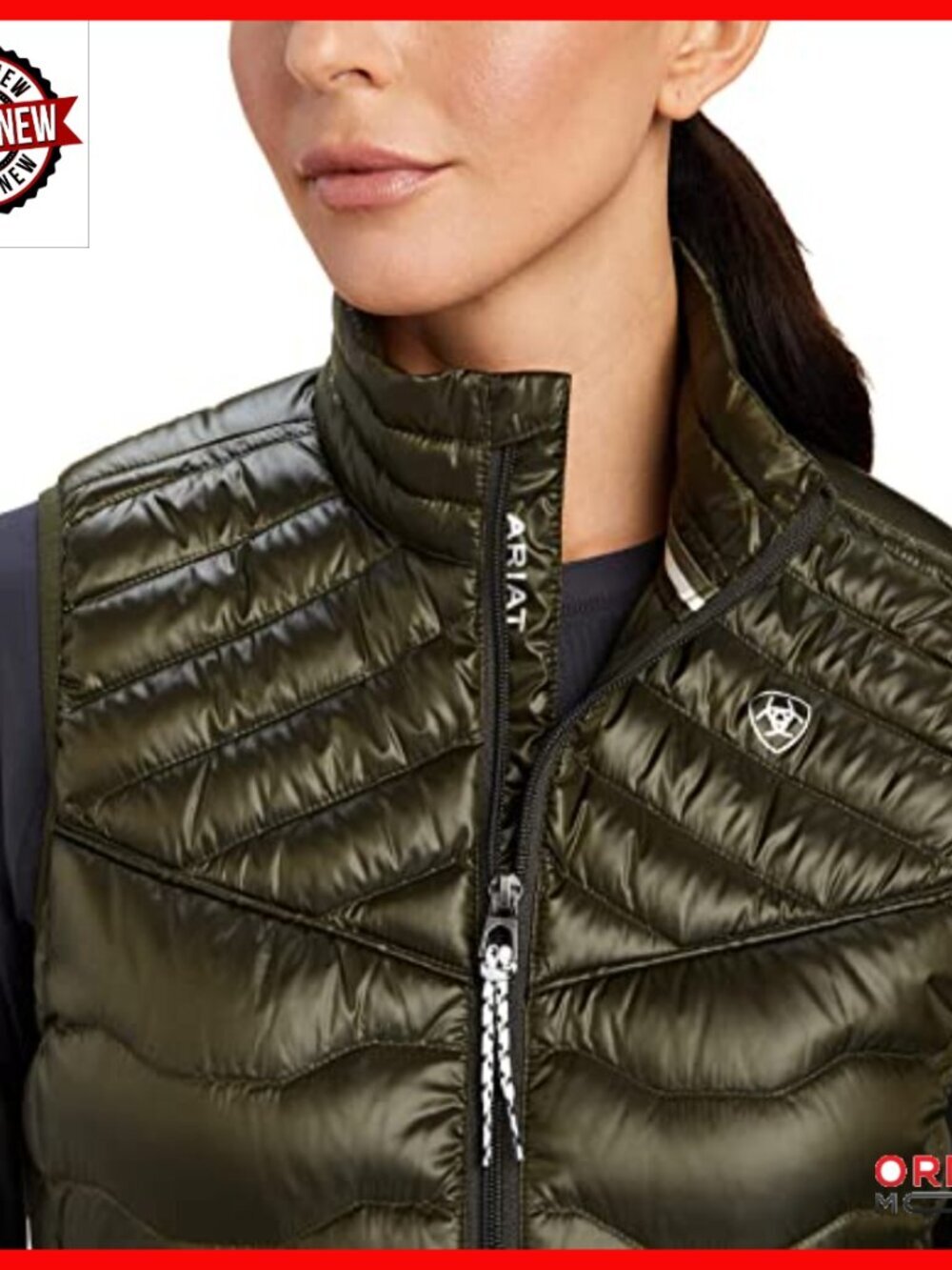 Lightweight Down Vest, Sleeveless, Waterproof, 4 Pockets, Regular Fit - Picture 3 of 4